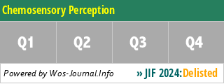 Chemosensory Perception - WoS Journal Info