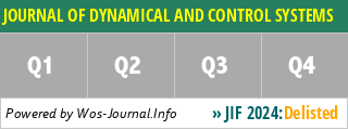 JOURNAL OF DYNAMICAL AND CONTROL SYSTEMS - WoS Journal Info