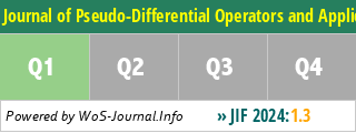 Journal of Pseudo-Differential Operators and Applications - WoS Journal Info
