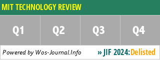 MIT TECHNOLOGY REVIEW - WoS Journal Info