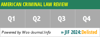 AMERICAN CRIMINAL LAW REVIEW - WoS Journal Info