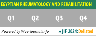 EGYPTIAN RHEUMATOLOGY AND REHABILITATION - WoS Journal Info
