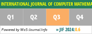 INTERNATIONAL JOURNAL OF COMPUTER MATHEMATICS- COMPUTER SYSTEMS THEORY - WoS Journal Info