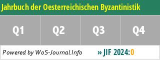 Jahrbuch der Oesterreichischen Byzantinistik - WoS Journal Info