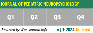 JOURNAL OF PEDIATRIC NEUROPSYCHOLOGY - WoS Journal Info