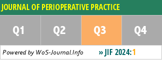 JOURNAL OF PERIOPERATIVE PRACTICE - WoS Journal Info