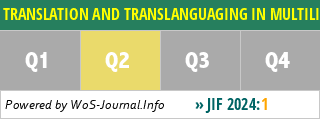 TRANSLATION AND TRANSLANGUAGING IN MULTILINGUAL CONTEXTS - WoS Journal Info