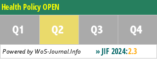 Health Policy OPEN - WoS Journal Info