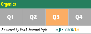 Organics - WoS Journal Info