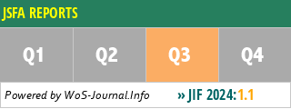 JSFA REPORTS - WoS Journal Info
