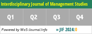 Interdisciplinary Journal of Management Studies - WoS Journal Info