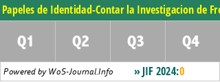 Papeles de Identidad-Contar la Investigacion de Frontera - WoS Journal Info