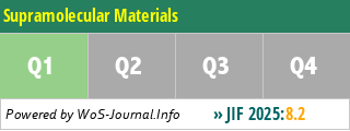 Supramolecular Materials - WoS Journal Info
