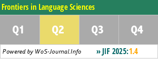 Frontiers in Language Sciences - WoS Journal Info