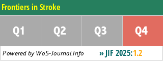 Frontiers in Stroke - WoS Journal Info