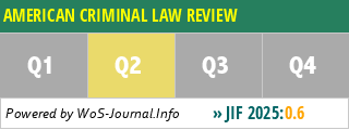 AMERICAN CRIMINAL LAW REVIEW - WoS Journal Info