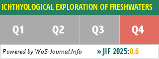 ICHTHYOLOGICAL EXPLORATION OF FRESHWATERS - WoS Journal Info