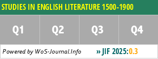 STUDIES IN ENGLISH LITERATURE 1500-1900 - WoS Journal Info