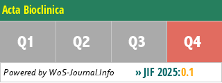 Acta Bioclinica - WoS Journal Info