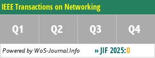 IEEE Transactions on Networking - WoS Journal Info