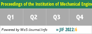 Proceedings of the Institution of Mechanical Engineers Part N-Journal of Nanomaterials Nanoengineering and Nanosystems - WoS Journal Info
