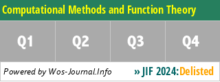 Computational Methods and Function Theory - WoS Journal Info