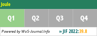 Joule - WoS Journal Info