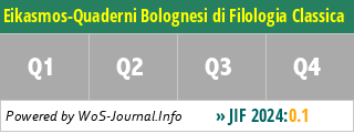 Eikasmos-Quaderni Bolognesi di Filologia Classica - WoS Journal Info