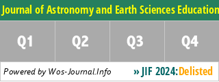 Journal of Astronomy and Earth Sciences Education - WoS Journal Info