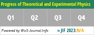 Progress of Theoretical and Experimental Physics - WoS Journal Info