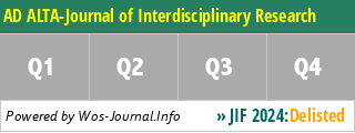 AD ALTA-Journal of Interdisciplinary Research - WoS Journal Info