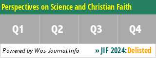 Perspectives on Science and Christian Faith - WoS Journal Info