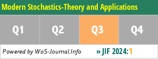 Modern Stochastics-Theory and Applications - WoS Journal Info