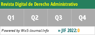 Revista Digital de Derecho Administrativo - WoS Journal Info