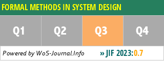 FORMAL METHODS IN SYSTEM DESIGN - WoS Journal Info