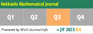 Hokkaido Mathematical Journal - WoS Journal Info