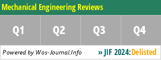 Mechanical Engineering Reviews - WoS Journal Info