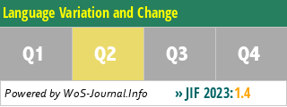 Language Variation and Change - WoS Journal Info