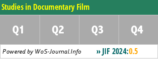 Studies in Documentary Film - WoS Journal Info