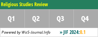 Religious Studies Review - WoS Journal Info
