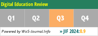 Digital Education Review - WoS Journal Info